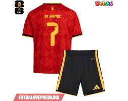 Lacne Dětský Futbalové dres Belgicko Kevin De Bruyne #7 MS 2026 Krátky Rukáv - Domáci (+ trenírky)